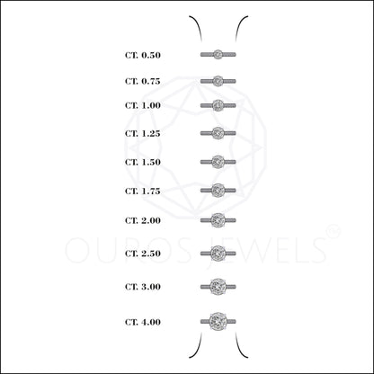 Round Lab Grown Solitaire Accent Engagement Ring