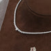 Heart And Round Lab Diamond Tennis Necklace Necklaces
