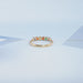 Rainbow Round Gemstone Dainty Wedding Ring Ring