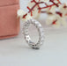 Round Lab Diamond Eternity Wedding Band Ring