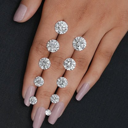 Certified Round Cut Lab Grown Loose Diamond Loose