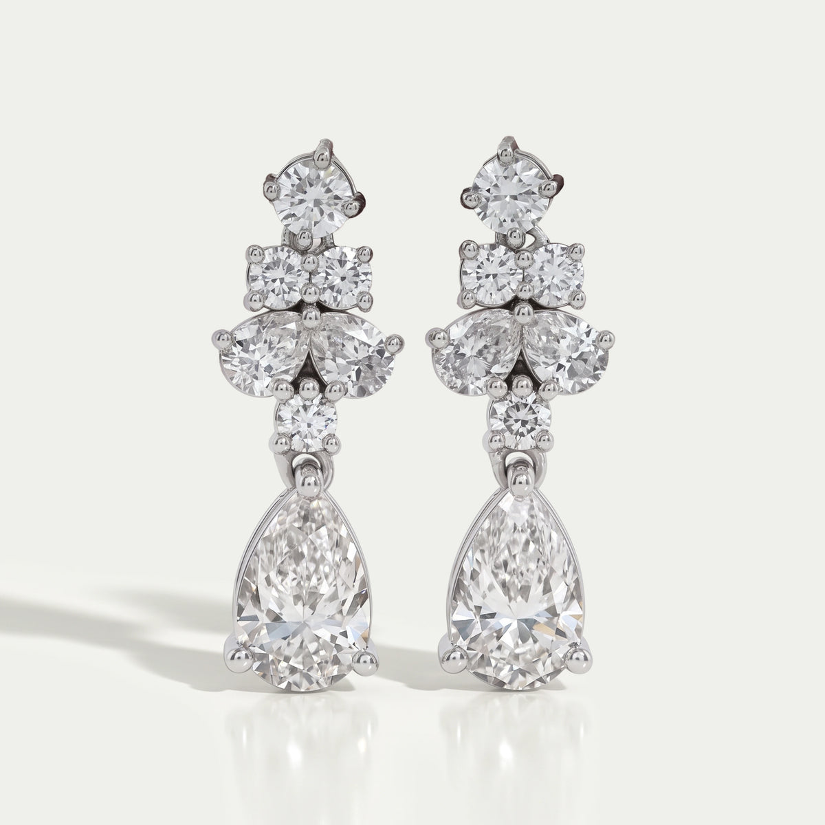 Pear Lab Grown Diamond Drop Earrings Earrings