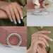 [Collage of Round Cut Eternity Band for Women]-[Ouros Jewels]