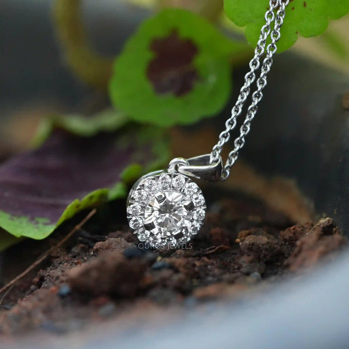 Gabriel & Co. Five Halo Diamond Necklace - NK5825 | Ben Garelick