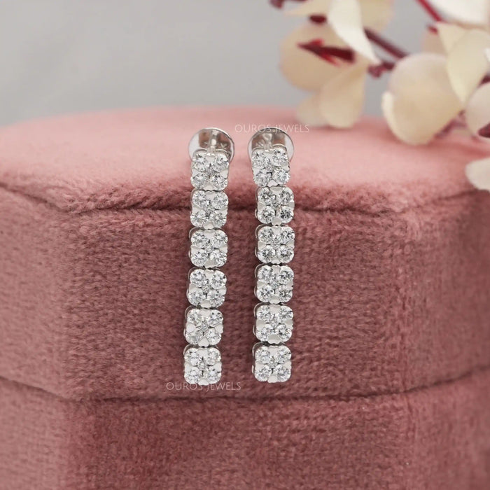 Round Cut  Lab Grown Diamond Zircon Necklace Set