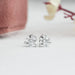[Brilliant Shine Of Round Cut Diamond Stud Earring]-[Ouros Jewels]