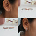 [Collage of Round Cut Diamond Hoop Earrings]-[Ouros Jewels]