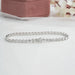 [Back View of Round Cut Tennis Lab Diamond Bracelet]-[Ouros Jewels]