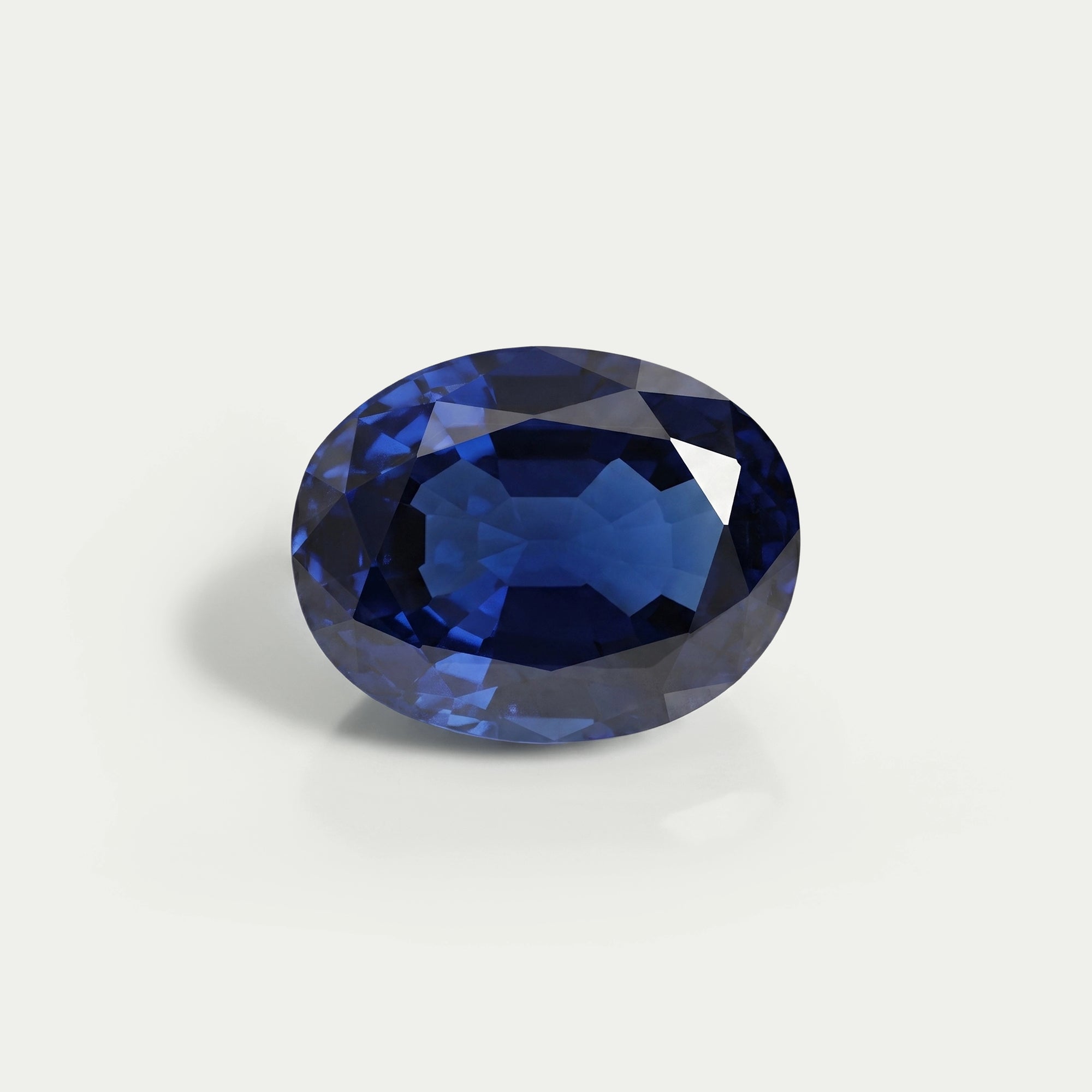 Oval Cut Lab Sapphire Gemstone Loose