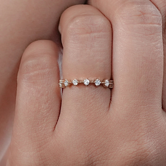 Seven Stone Round Lab Diamond Engagement Ring Rings