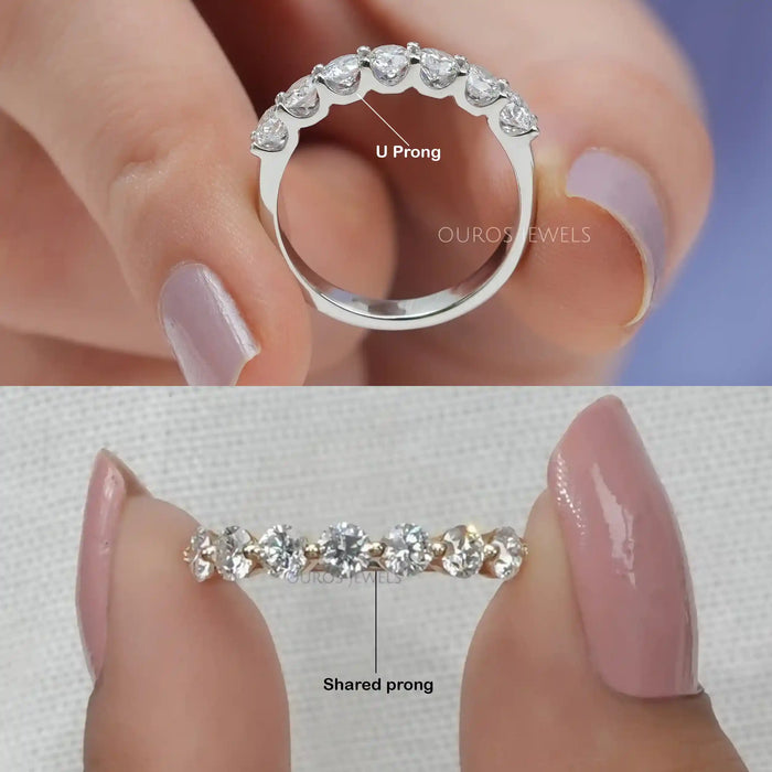 Seven Stone Shared Prong Ring