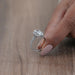 Radiant Cut Halo Lab Diamond Engagement Ring Rings