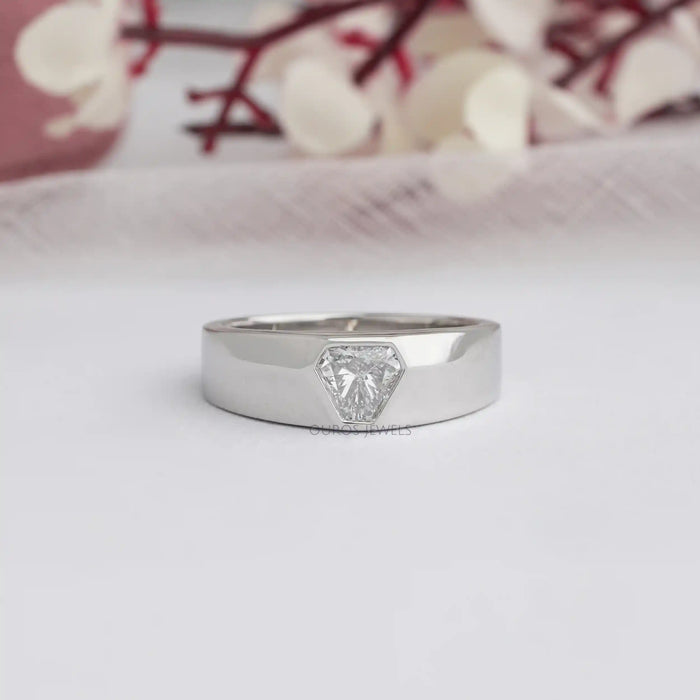 [Shield Cut Lab Grown Diamond Ring]-[Ouros Jewels]