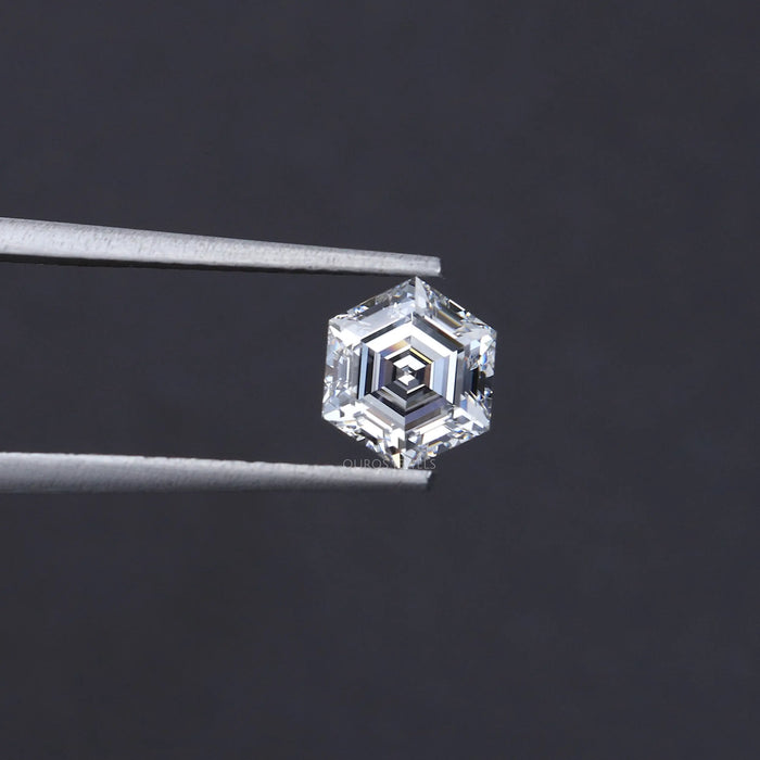 1.08 Carat Antique Cut Hexagon Lab Diamond