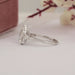 Three Stone Pear Diamond Engagement Ring - With Tapered Baguettes Rings