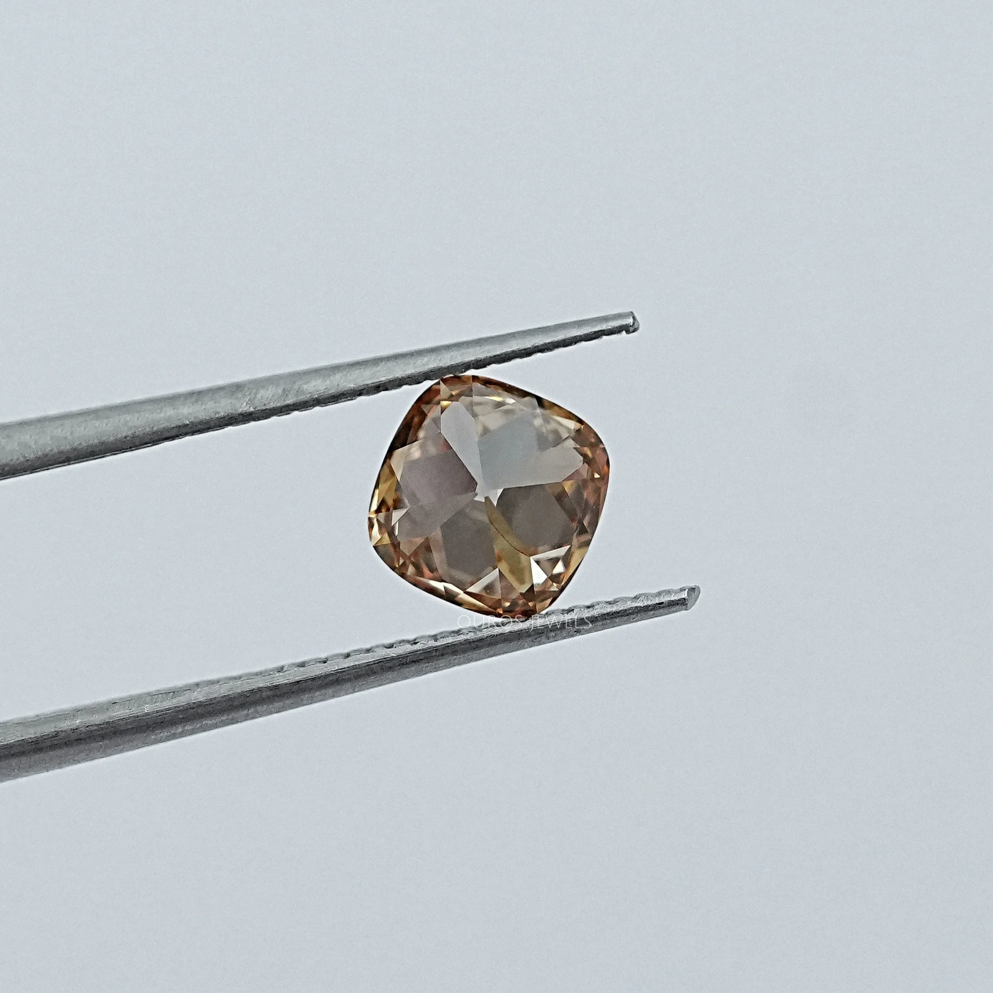 Champagne Square Old Mine Cushion Cut Diamond Loose