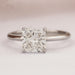 Square Radiant Lab Grown Diamond Solitaire Ring Rings