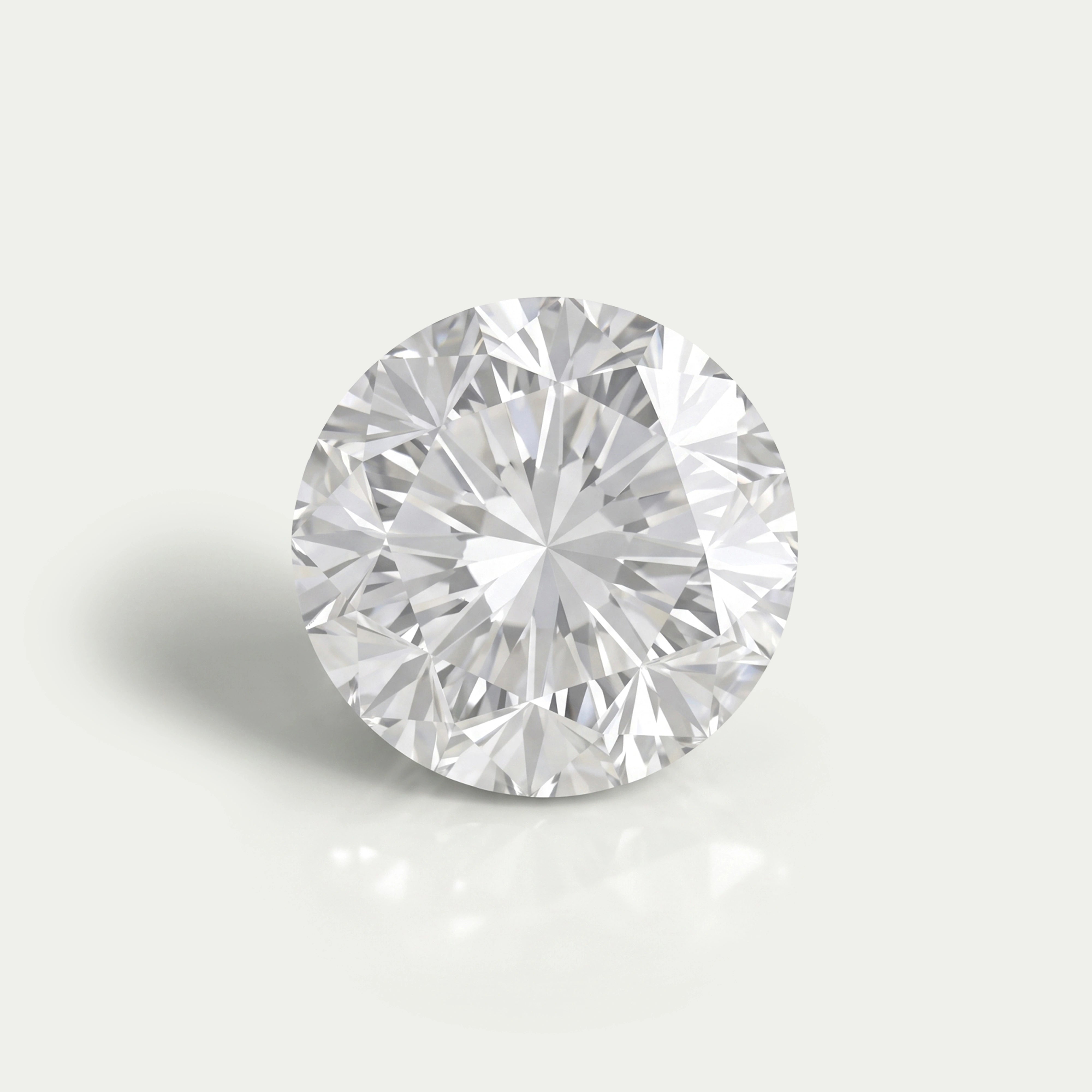 Ouros Jewels 0.55 Carat Star Cut Round Lab Grown Diamond Loose