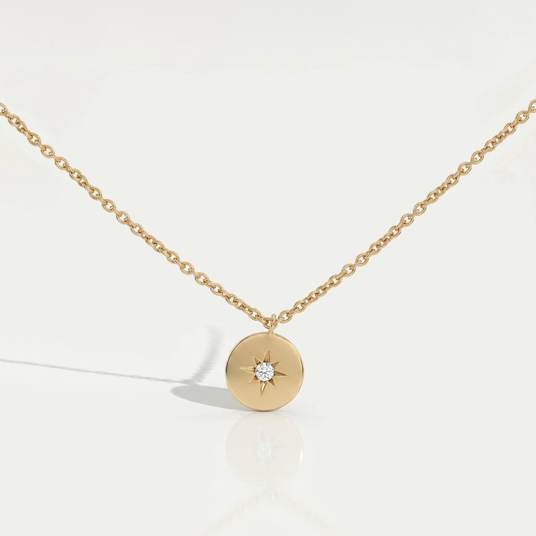 Star Round Cut Lab Grown Diamond Pendant Necklaces