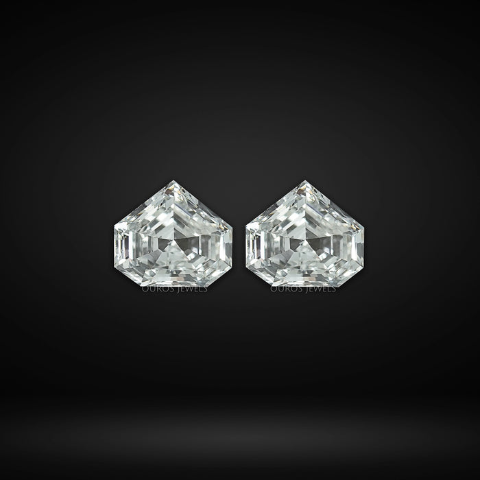 Step Cut  Bullet Shape  Lab Diamond Matching Pair