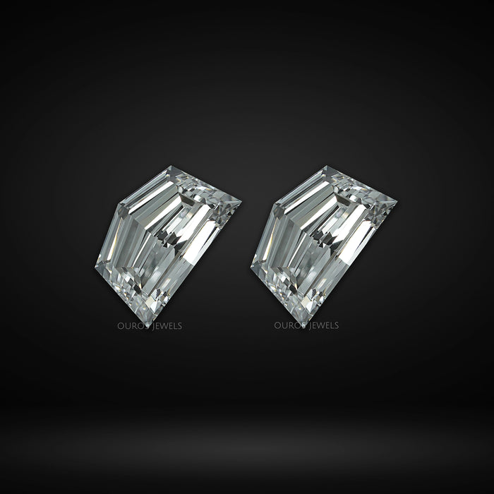Step Cut  Cadillac Shape Lab Diamond  Matching  Pair