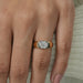East West Step Cut Cushion Lab Diamond Solitaire Ring Ring