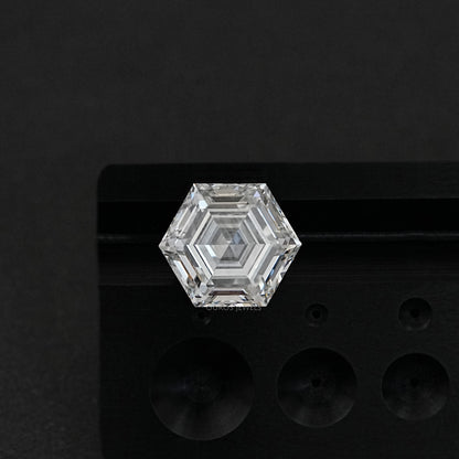 Step Cut Hexagonal Lab Antique Loose Diamond