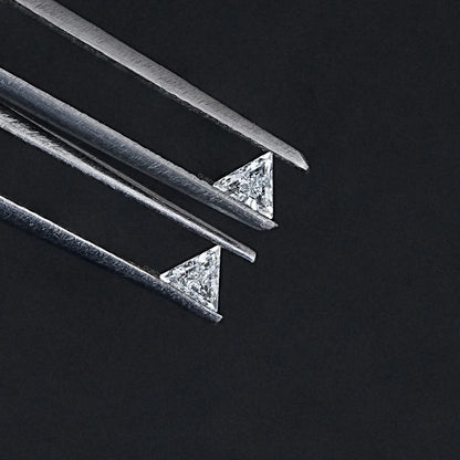 Step Cut Triangle Lab Diamond For Matching Pair Loose