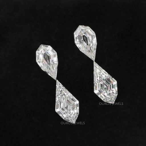 [Kite And Pear Step Cut Loose Diamond]-[Ouros Jewels]