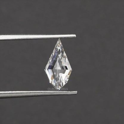 4.15 TCW Step Cut Pear And Kite Diamond Loose Pair