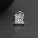 Princess Cut Solitaire Stud Earrings For Men Earring