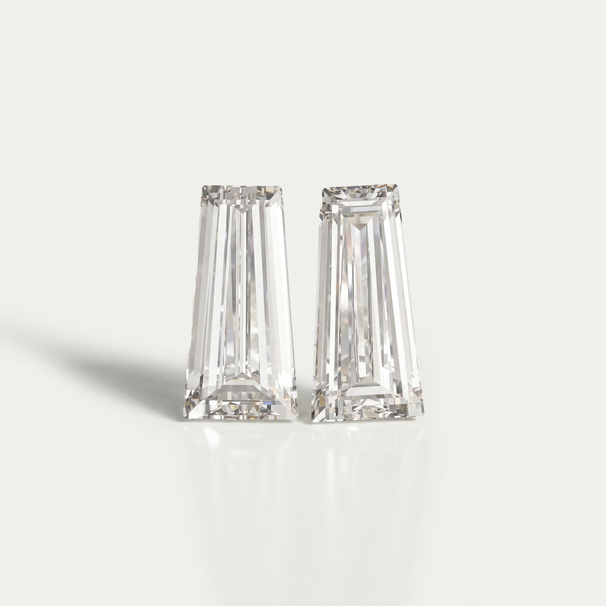 Tapered Baguette Cut Lab Grown Diamond Pair Loose
