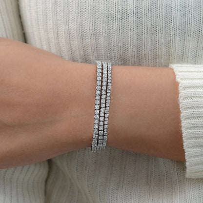 Round Cut Lab Grown Diamond Tennis Bracelet - 3.00 | 4.00 TCW Bracelet