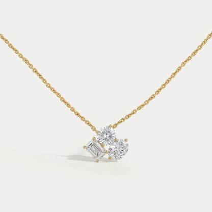 Trio Lab Grown Diamond Pendant Necklaces
