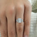 Three Stone Radiant And Trapezoid Lab Diamond Ring Ring