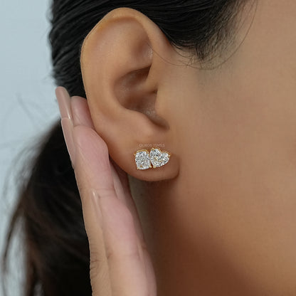 Heart And Cushion Cut Toi Moi Stud Earrings Earrings