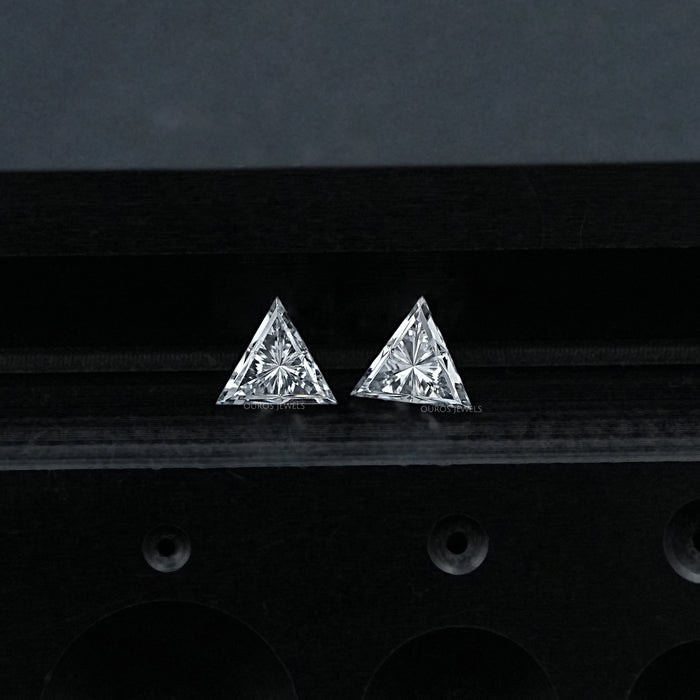 Triangle Cut Lab Grown Diamond Loose Pair Loose