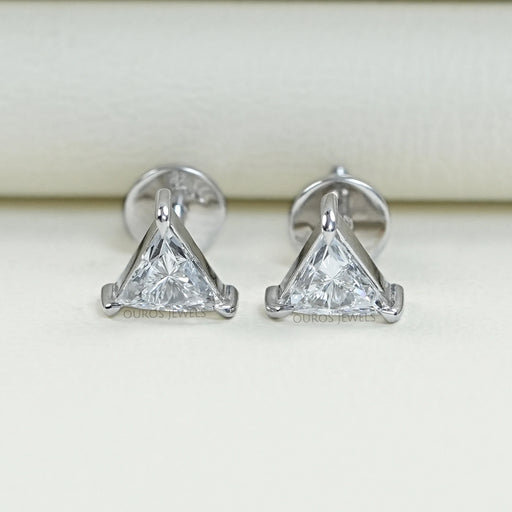 Triangle Cut Lab Diamond Stud Earrings Earrings