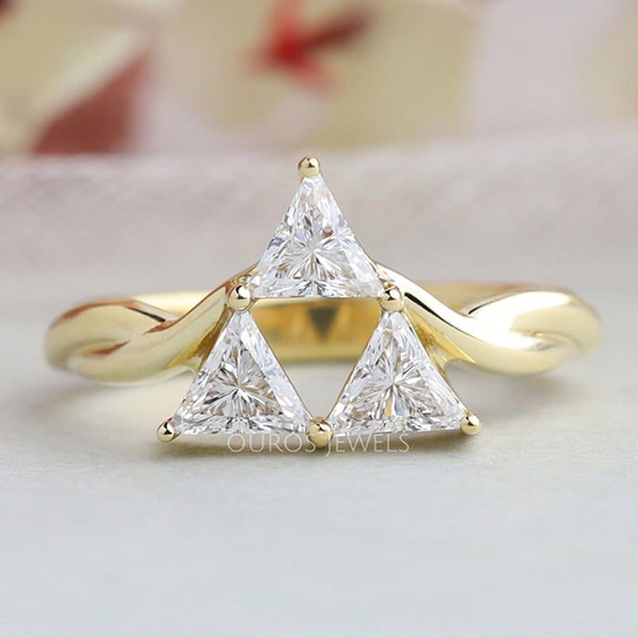Trilogy Triangle Diamond Anniversary Ring