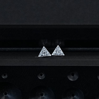 Step Cut Triangle Lab Diamond For Matching Pair Loose