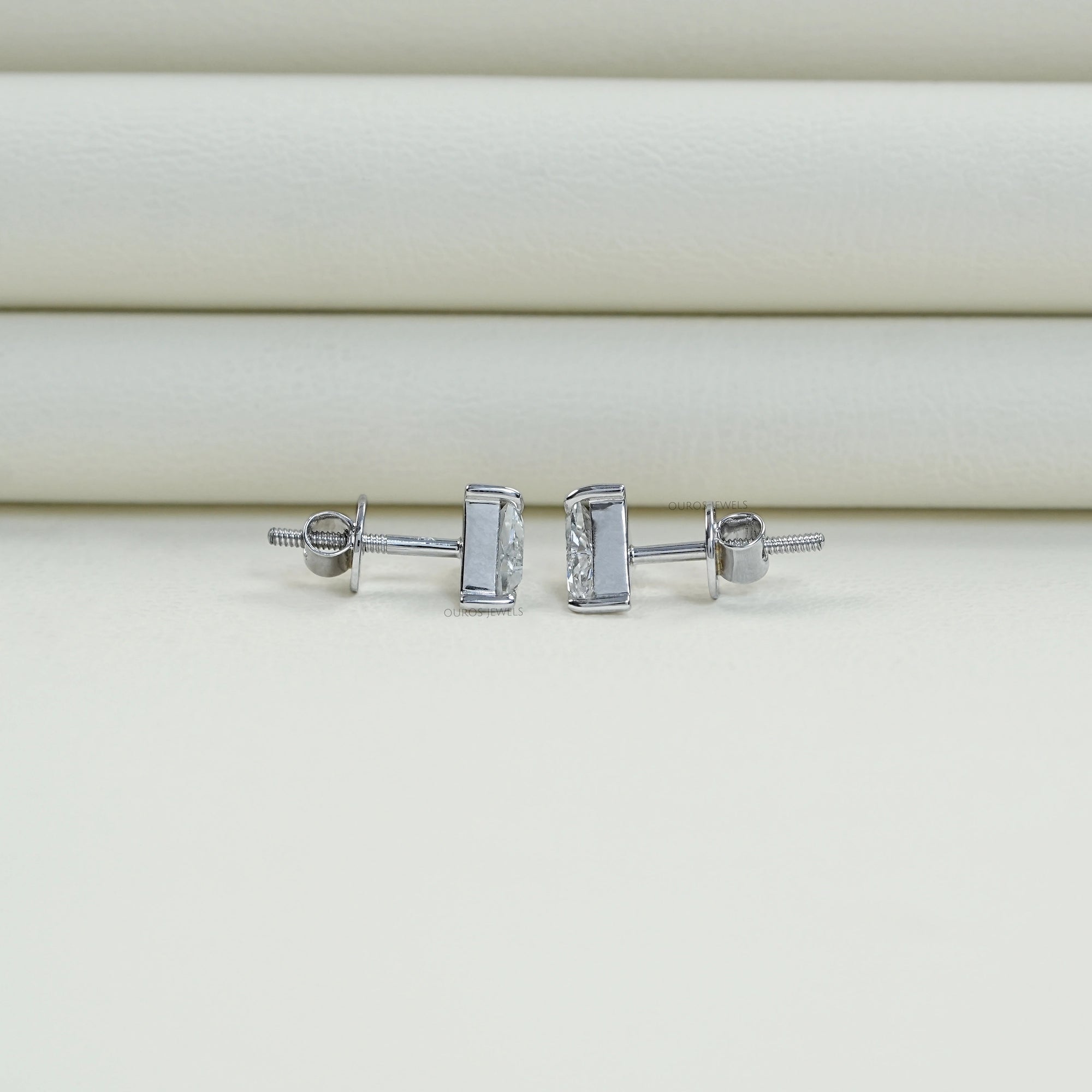 Triangle Cut Lab Diamond Stud Earrings Earrings