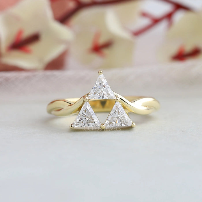 Trilogy Triangle Diamond Anniversary Ring