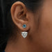 [A Women wearing aTrillion Lab Diamond Jacket Earrings]-[Ouros Jewels]