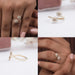 [Collage of Two Flower Diamond Bypass Ring]-[Ouros Jewels]