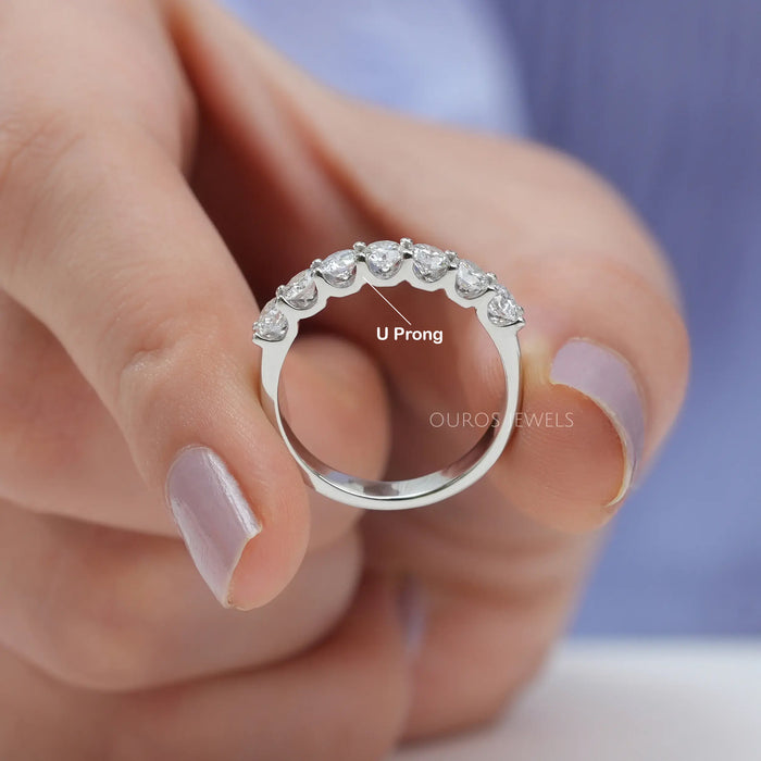 Seven Stone Shared Prong Ring