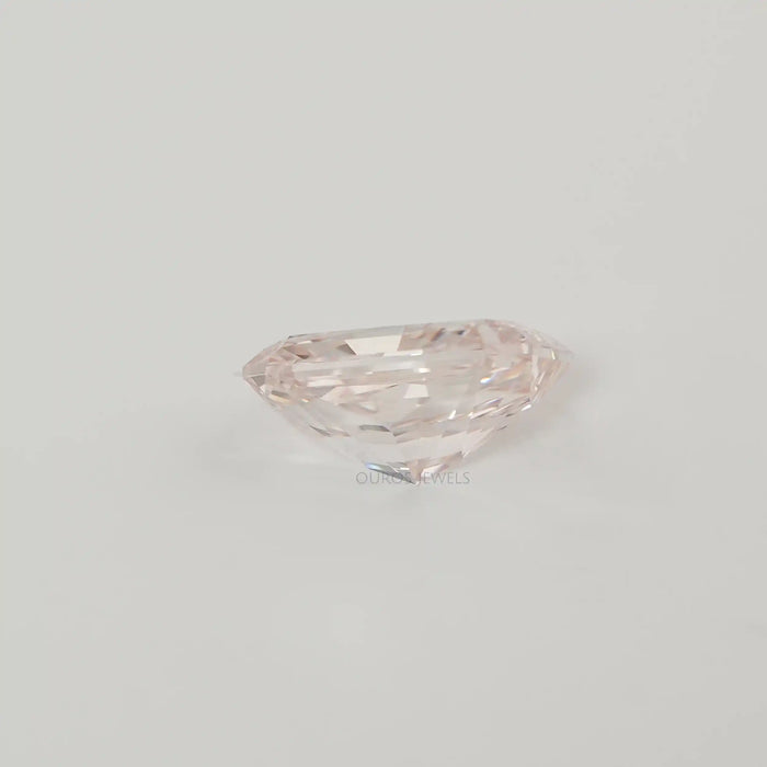 Side View of Radiant Pink Loose Diamond 