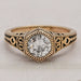 Vintage Old European Round Cut Art Deco Engagement Ring Ring