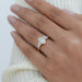 Oval And Baguette Diamond Five Stone Engagement Ring Rings