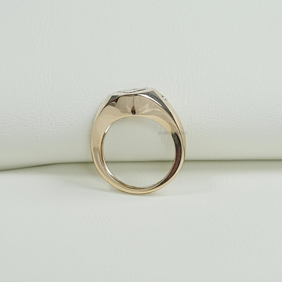 Antique Bull Cut Lab Diamond Wedding Ring Ring