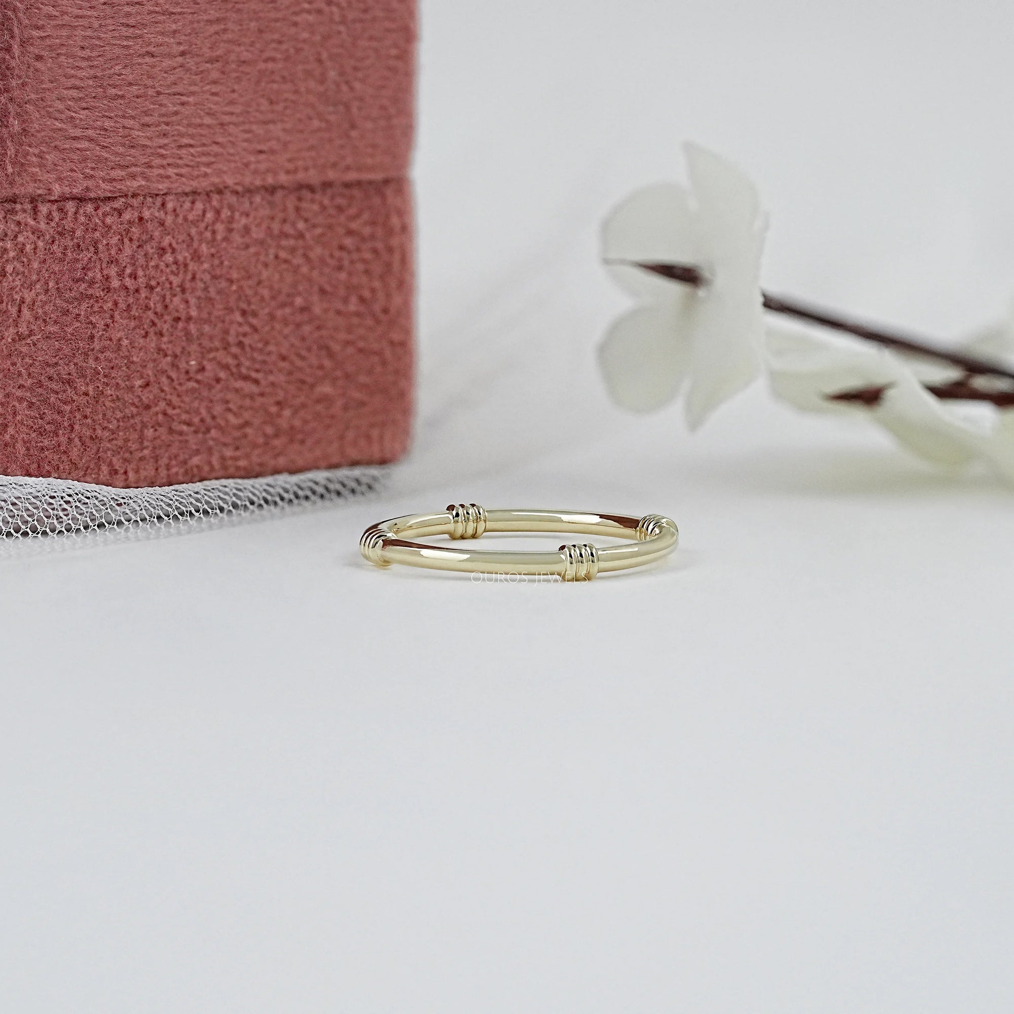 Yellow Gold Plain Wedding Band Ring